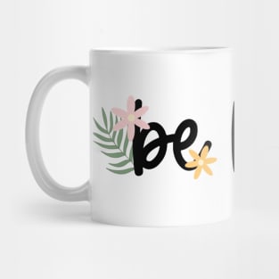 Floral Be Kind Mug